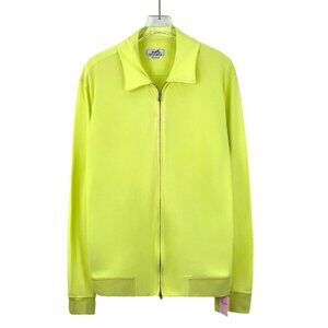 Hermès Yellow Cotton Collared Zip-Up Long Sleeve Jacket